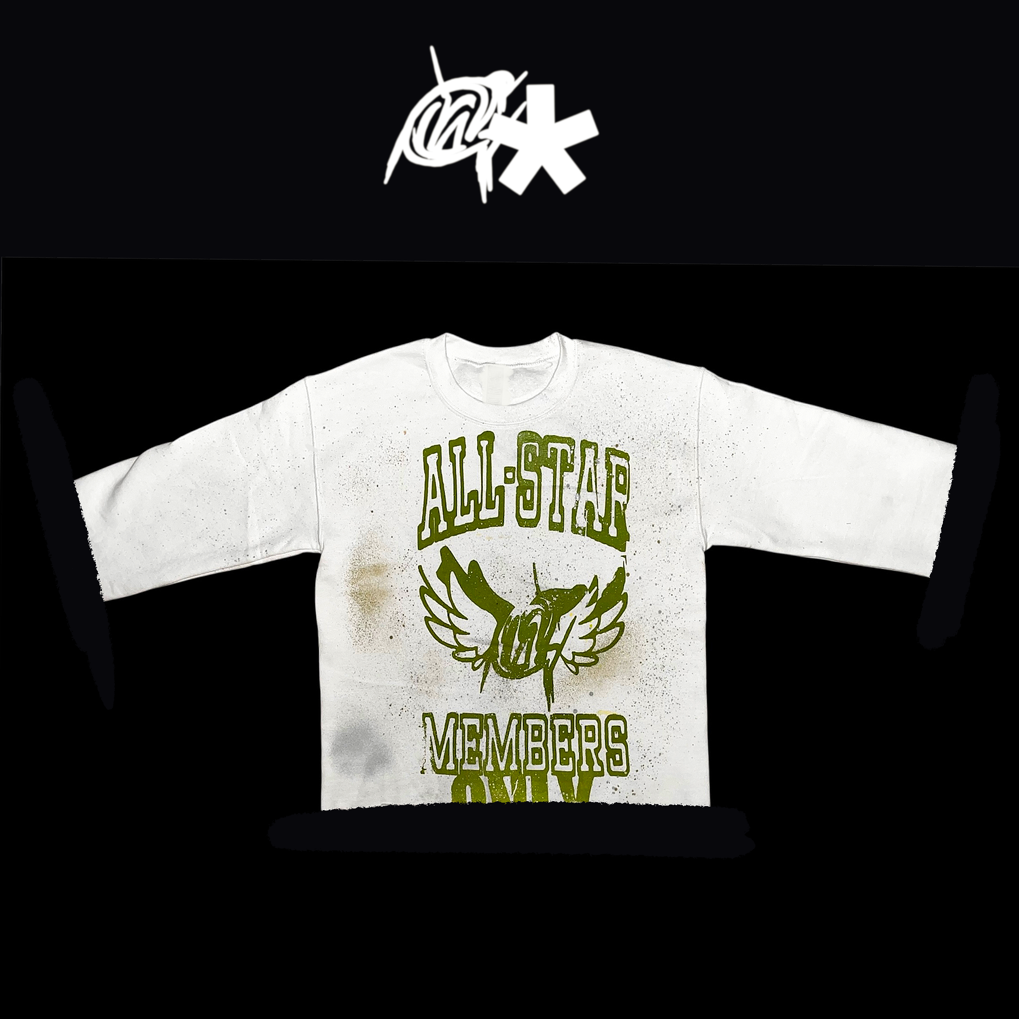 War Green All-star graffiti shirt